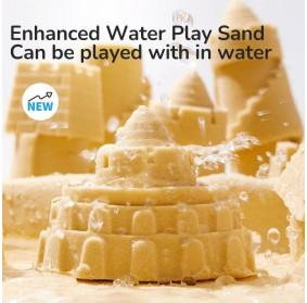 Piasek kinetyczny Mideer Zestaw z piaskownicą i akcesoriami plaża