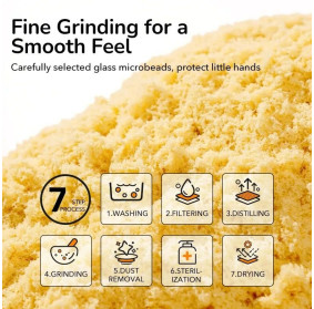 Piasek kinetyczny Mideer Zestaw z piaskownicą i akcesoriami plaża