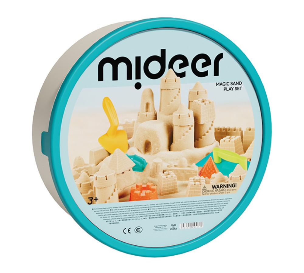 Piasek magiczny z piaskownicą i zestawem akcesoriów mideer