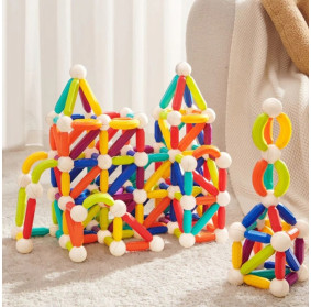 Zestaw magnetycznych pałeczek konstrukcyjnych mideer (60 el.)