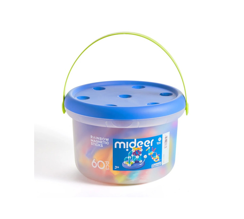 Zestaw magnetycznych pałeczek konstrukcyjnych mideer (60 el.)