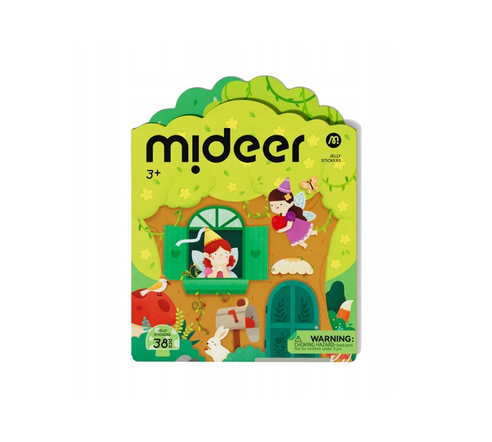 Żelowe naklejki wielorazowe mideer – Zwierzęta (38 szt.)