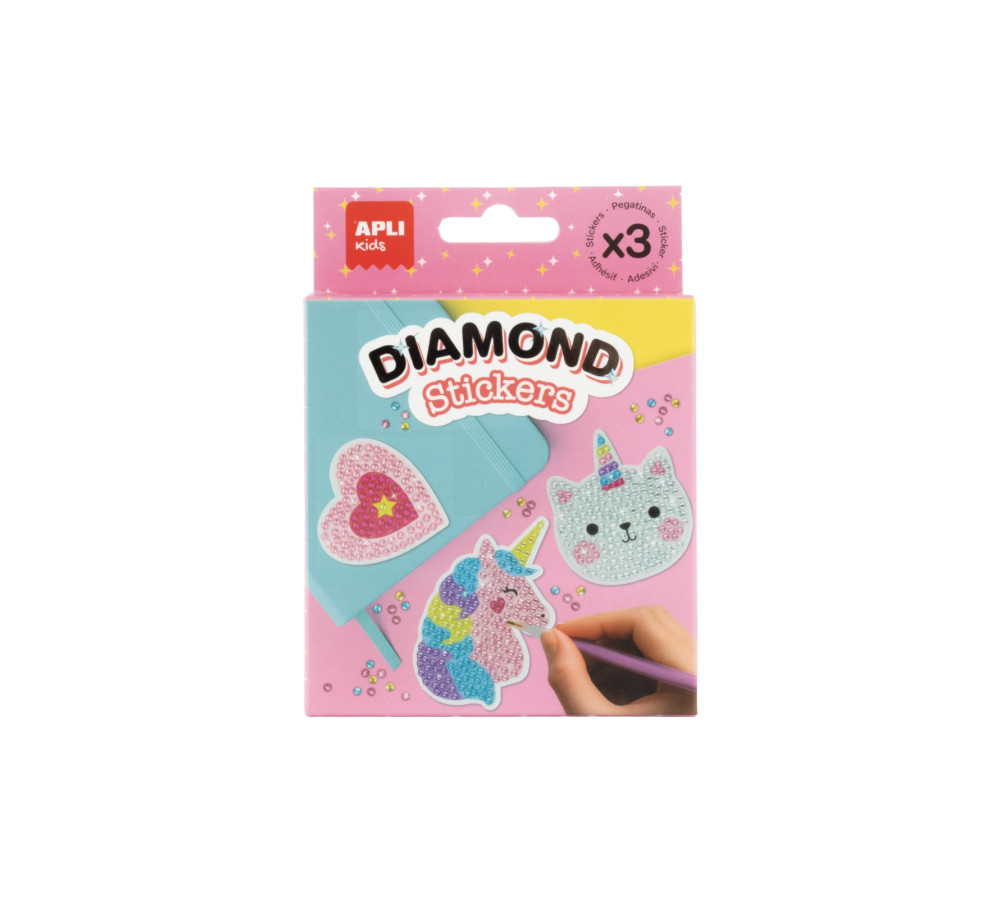 Diamentowe naklejki DIY Apli Kids - Magiczny Świat