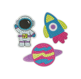 Diamentowe naklejki DIY Apli Kids - Kosmos