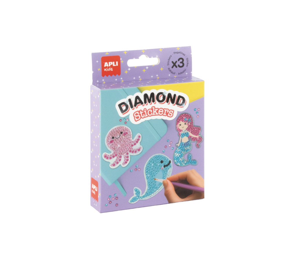 Diamentowe naklejki DIY Apli Kids - Morze