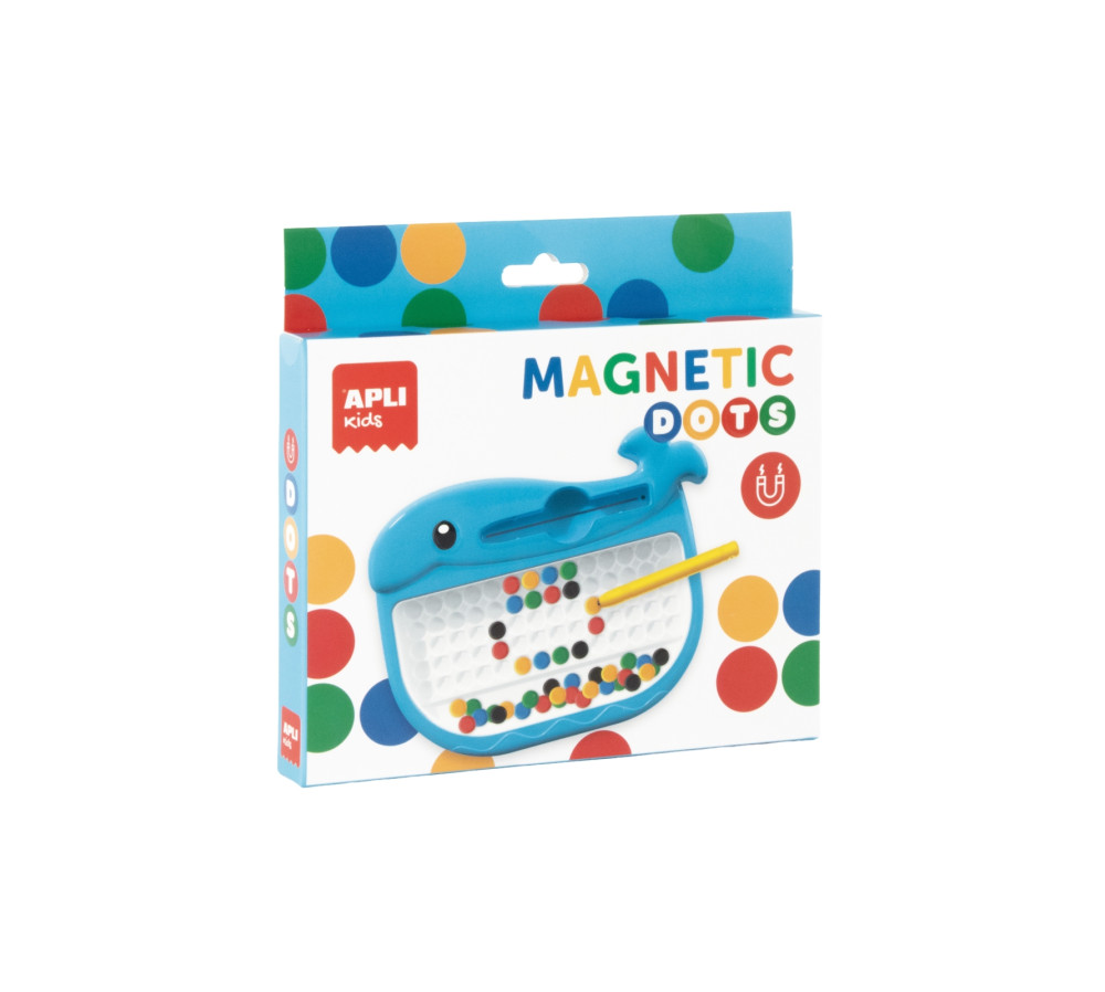 Mała tablica magnetyczna z kropkami Apli Kids wieloryb