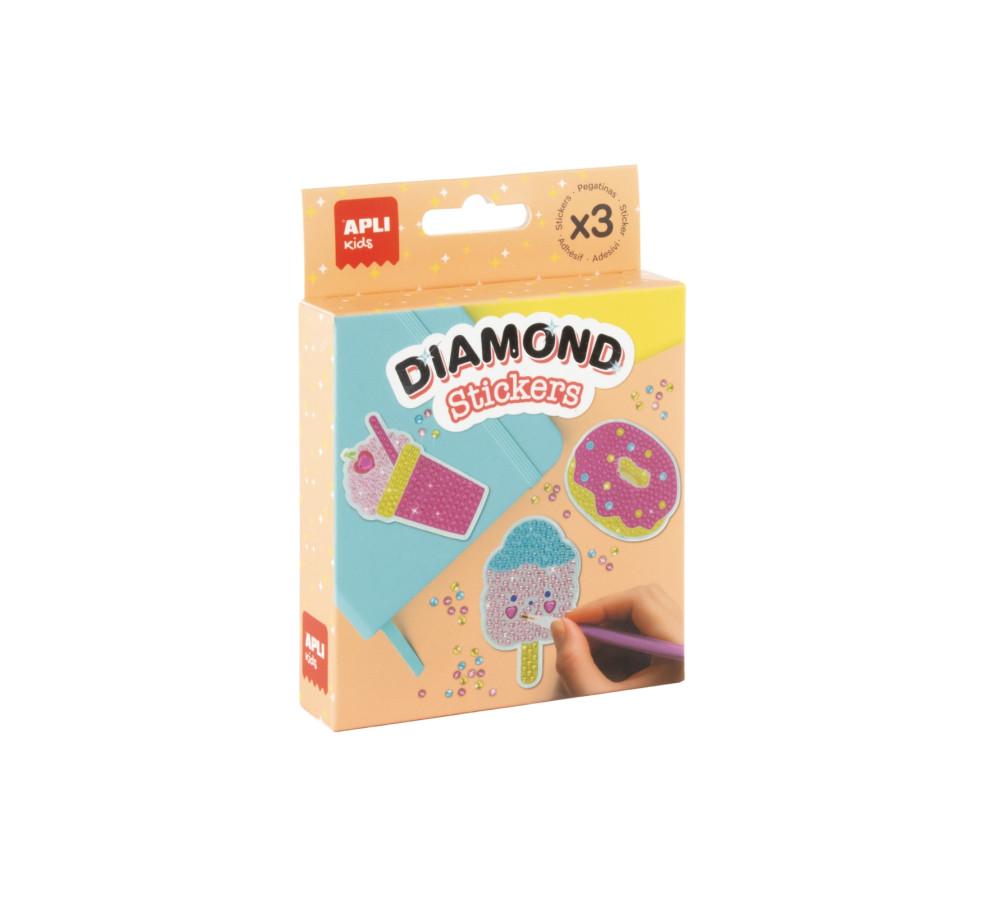 Diamentowe naklejki DIY Apli Kids - Lody