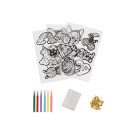 Zestaw kreatywny DIY Craft Kit Apli Kids - Przypinki 18 wzorów