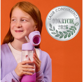 Butelka na wodę tritanowa ze słomką 600ml Sugar Plum b.box