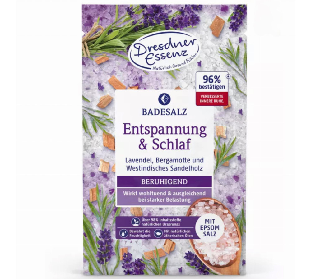 RELAKS & SEN - SÓL DO KĄPIELI Z SOLĄ EPSOM 60G - DRESDNER ESSENZ