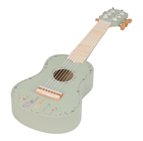 Little Dutch Drewniana gitara zielona Safari Friends FSC