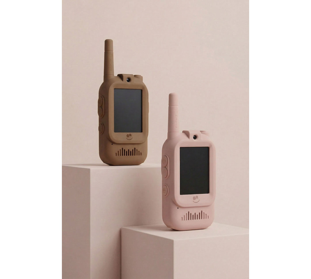 KidTooki - Video Walkie Talkie Pink&Brown Kidlupe, Kidinex