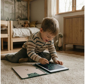 Tablet Graficzny z kartami pracy do rysowania - KidBook - Dino Kidlupe, Kidinex