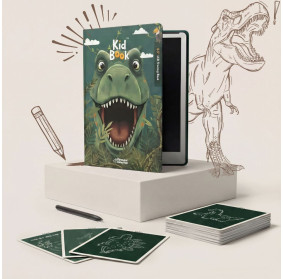 Tablet Graficzny z kartami pracy do rysowania - KidBook - Dino Kidlupe, Kidinex