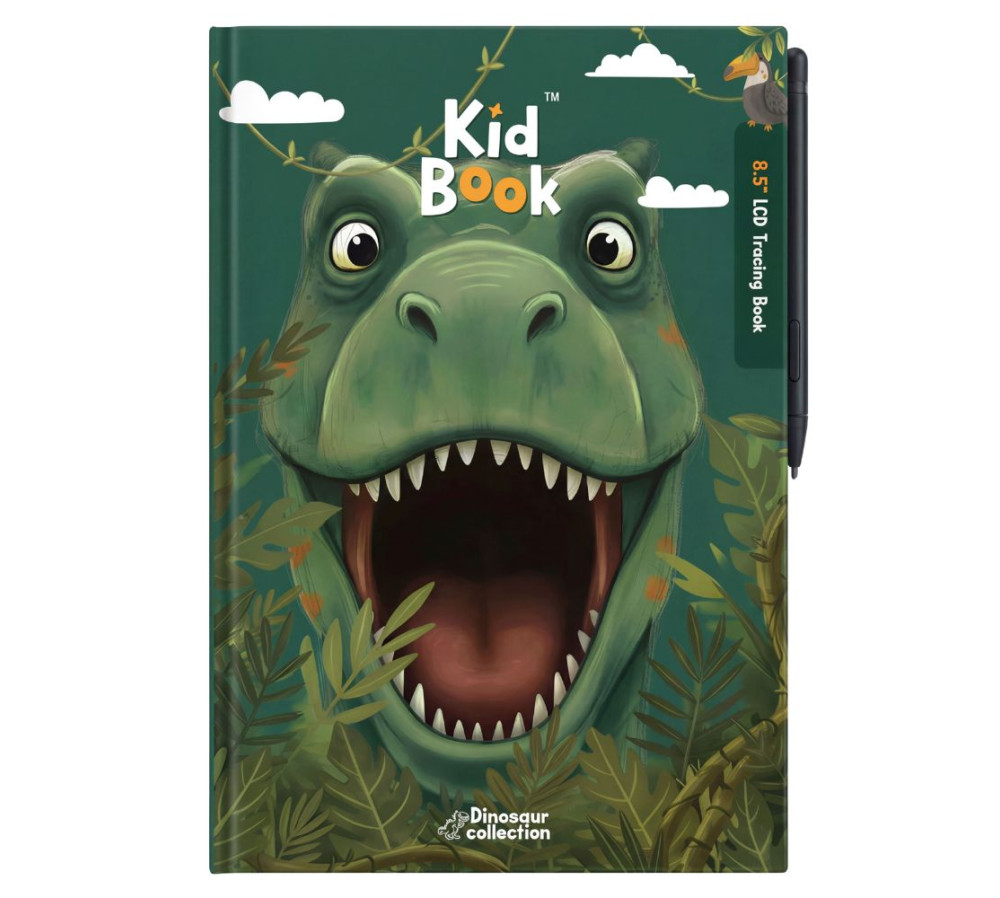 Tablet Graficzny z kartami pracy do rysowania - KidBook - Dino Kidlupe, Kidinex