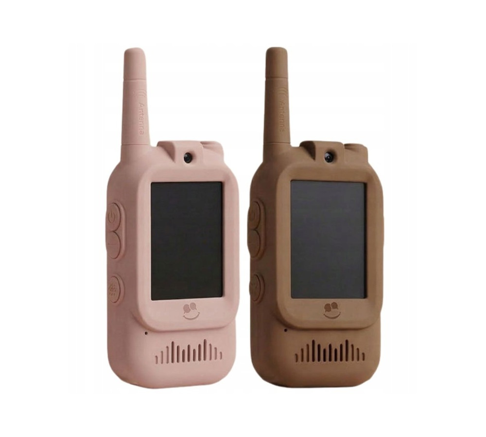 KidTooki - Video Walkie Talkie Pink&Brown Kidlupe, Kidinex