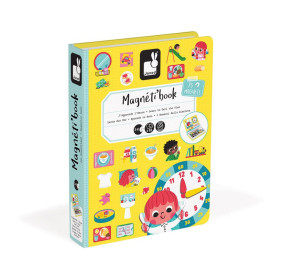 Janod Magnetyczna układanka Uczę się zegarka Magnetibook