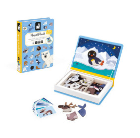 Janod Magnetyczna układanka Zwierzęta polarne Magnetibook 3-8 lat