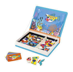 Janod Magnetyczna układanka Tropikalne ryby Magnetibook 3+