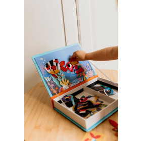 Janod Magnetyczna układanka Tropikalne ryby Magnetibook 3+
