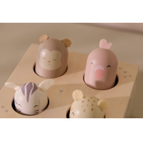 Little Dutch Drewniana zabawka pop-up Safari Friends FSC