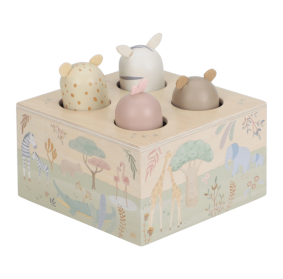 Little Dutch Drewniana zabawka pop-up Safari Friends FSC