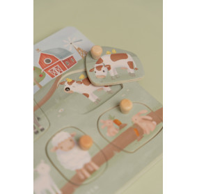 Little Dutch Puzzle dźwiękowe Little Farm FSC LD7140