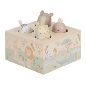 Little Dutch Drewniana zabawka pop-up Safari Friends FSC