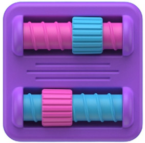 PlayTab Sensoryczny Kwadrat. Nakrętki FAT BRAIN TOY FA488-31