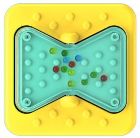 PlayTab Sensoryczny Kwadrat. Klepsydra FAT BRAIN TOY FA488-32