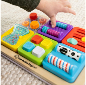 PlayTab Sensoryczne Kwadraty. Zestaw 6 z Gąsienicą FAT BRAIN TOY CO FA488-38