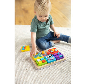 PlayTab Sensoryczne Kwadraty. Zestaw 6 z Gąsienicą FAT BRAIN TOY CO FA488-38