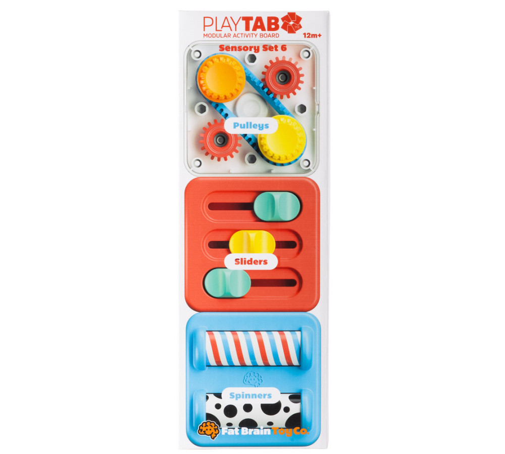 PlayTab Sensoryczne Kwadraty. Zestaw 6 z Gąsienicą FAT BRAIN TOY CO FA488-38