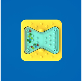 PlayTab Sensoryczne Kwadraty. Zestaw 5 z Nakrętkami FAT BRAIN TOY CO FA488-37