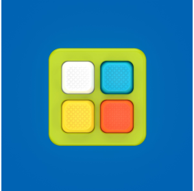 PlayTab Sensoryczne Kwadraty. Zestaw 5 z Nakrętkami FAT BRAIN TOY CO FA488-37