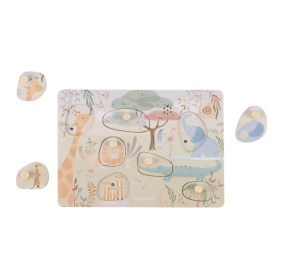 Little Dutch Puzzle dźwiękowe Safari Friends FSC LD7440
