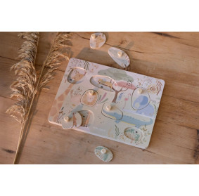 Little Dutch Puzzle dźwiękowe Safari Friends FSC LD7440