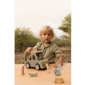 Little Dutch Drewniany samochód sorter Safari Friends FSC