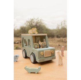 Little Dutch Drewniany samochód sorter Safari Friends FSC
