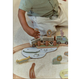 Little Dutch Pociąg z torami Safari Friends FSC LD7451