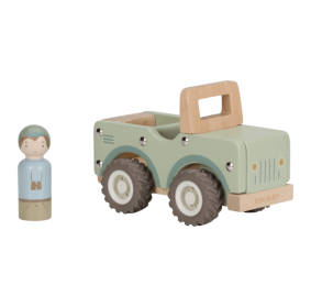 Little Dutch Drewniany samochód zielony Safari Friends FSC