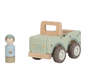 Little Dutch Drewniany samochód zielony Safari Friends FSC