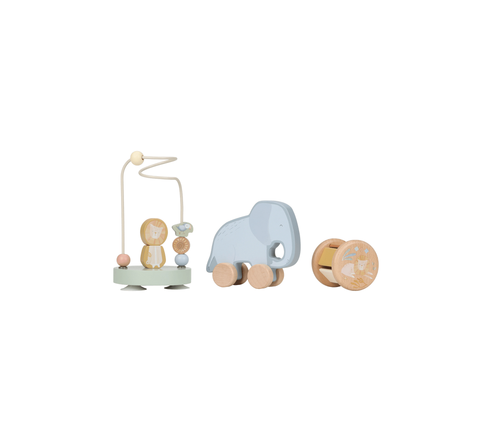 Little Dutch Drewniany zestaw prezentowy Safari Friends FSC LD7456