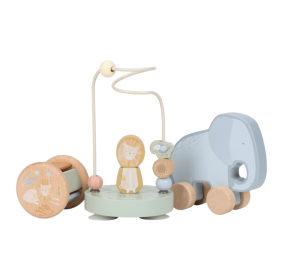 Little Dutch Drewniany zestaw prezentowy Safari Friends FSC LD7456