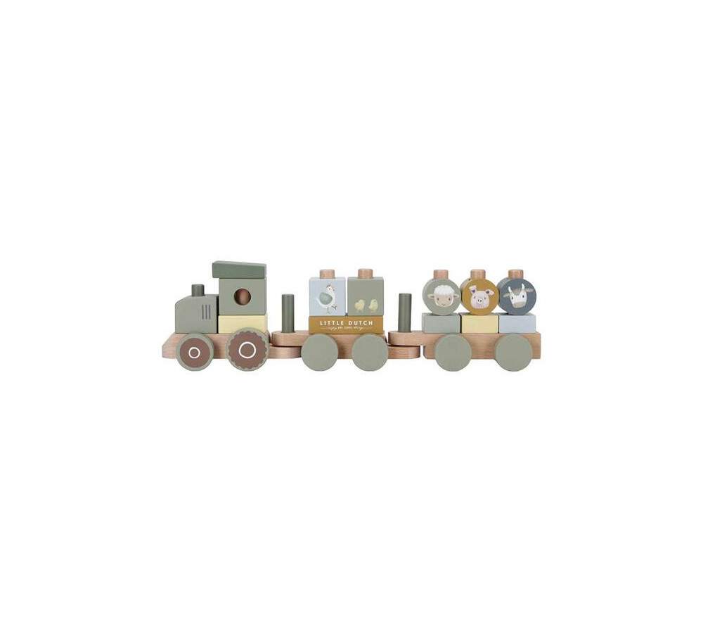 Little Dutch Pociąg traktor Little Farm FSC LD7154