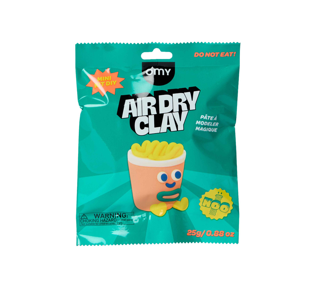 AIR CLAY – ZESTAW KREATYWNY Z MASĄ SAMOUTWARDZALNĄ – NOO OMY