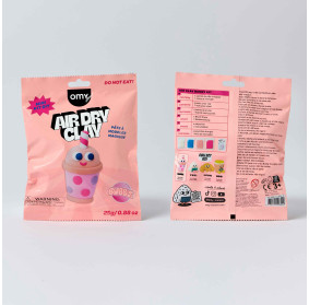 AIR CLAY – ZESTAW KREATYWNY Z MASĄ SAMOUTWARDZALNĄ – BUBBLE OMY