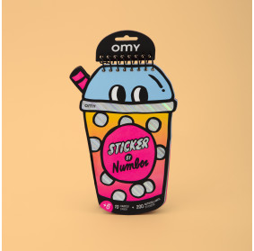 ZESZYT KREATYWNY Z NAKLEJKAMI - BUBBLE TEA OMY
