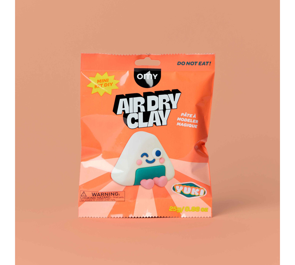 AIR CLAY – ZESTAW KREATYWNY Z MASĄ SAMOUTWARDZALNĄ – YUKI OMY