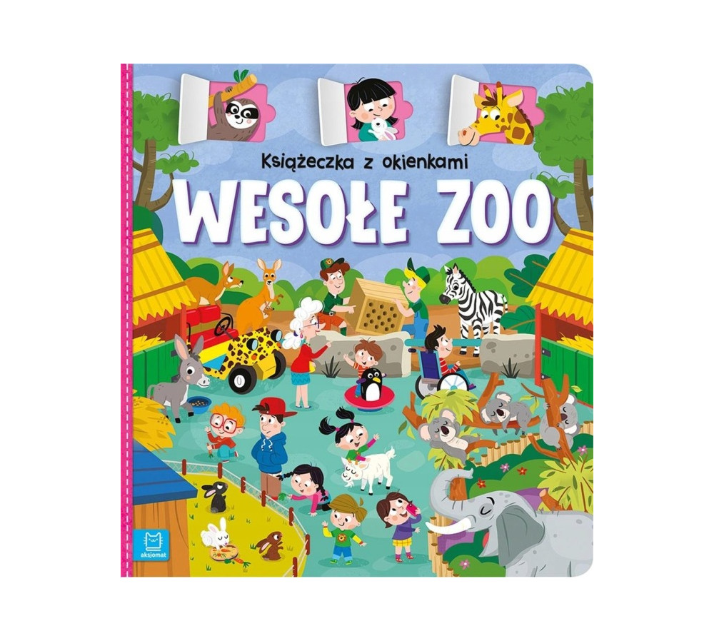 Książeczka z okienkami. Wesołe zoo AKSJOMAT